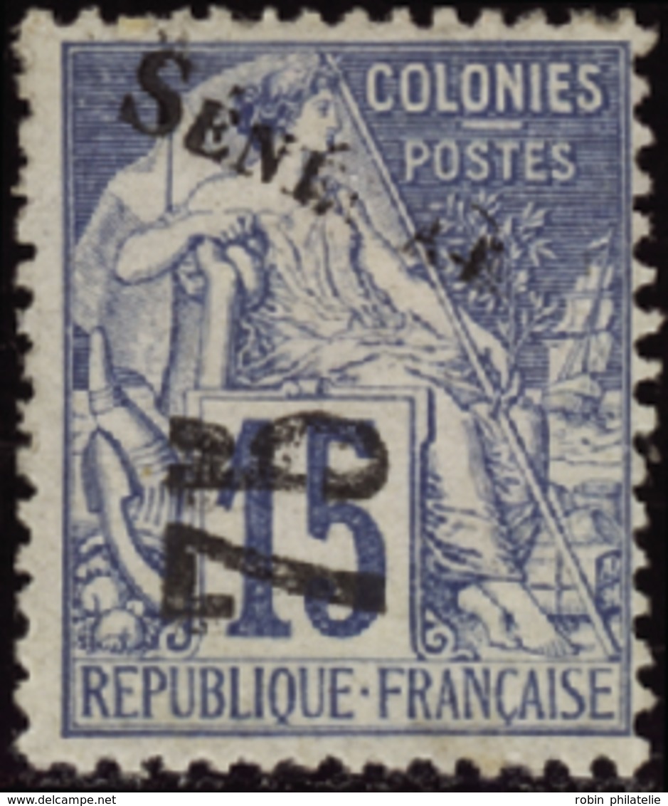 3895 N°6 75 Sur 15c Bleu Qualité:* Cote: 530  - Autres & Non Classés