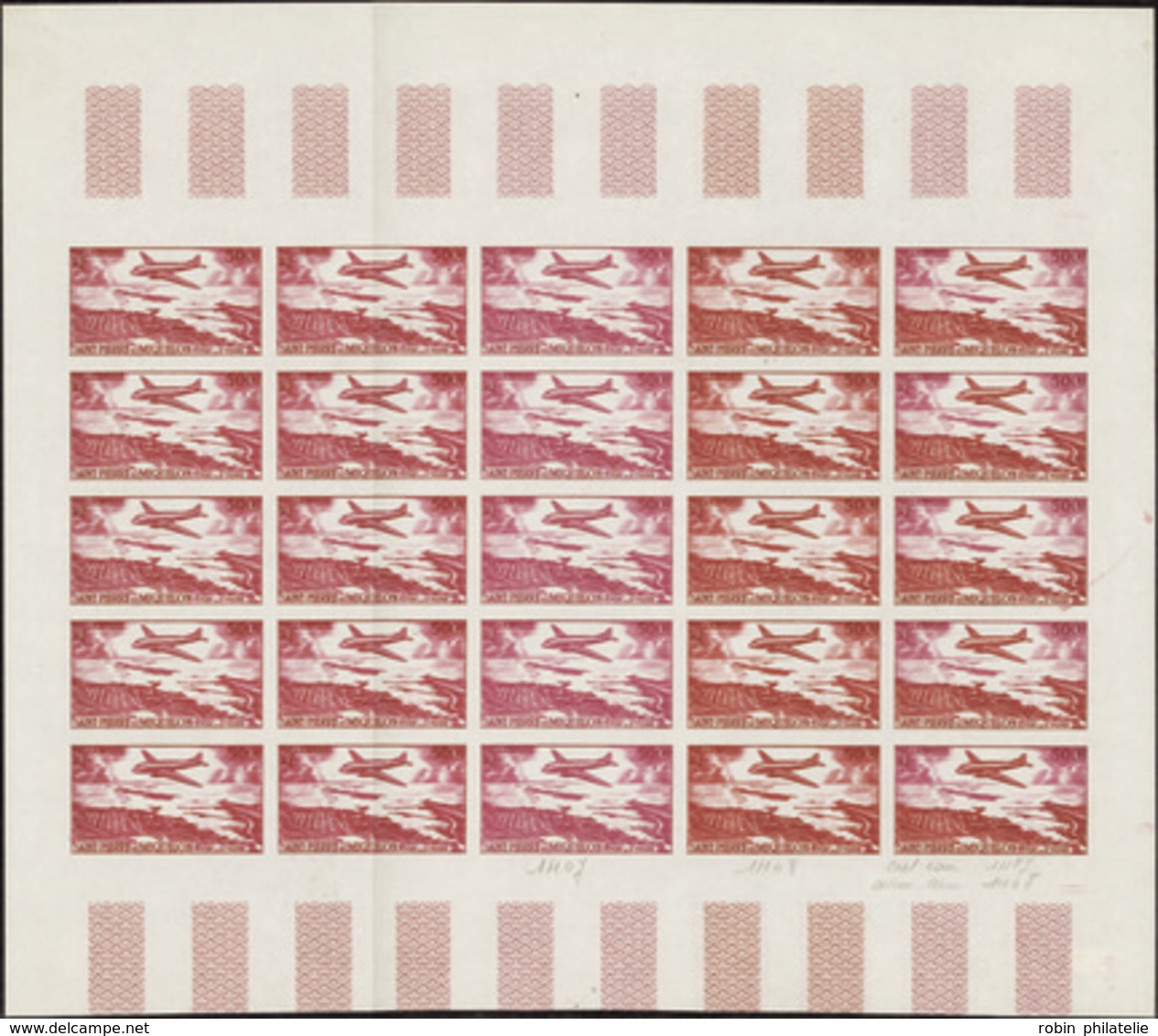 3932 N°23 Port De St Pierre En Feuille De 25 Timbres Qualité:** Cote: 3500  - Autres & Non Classés