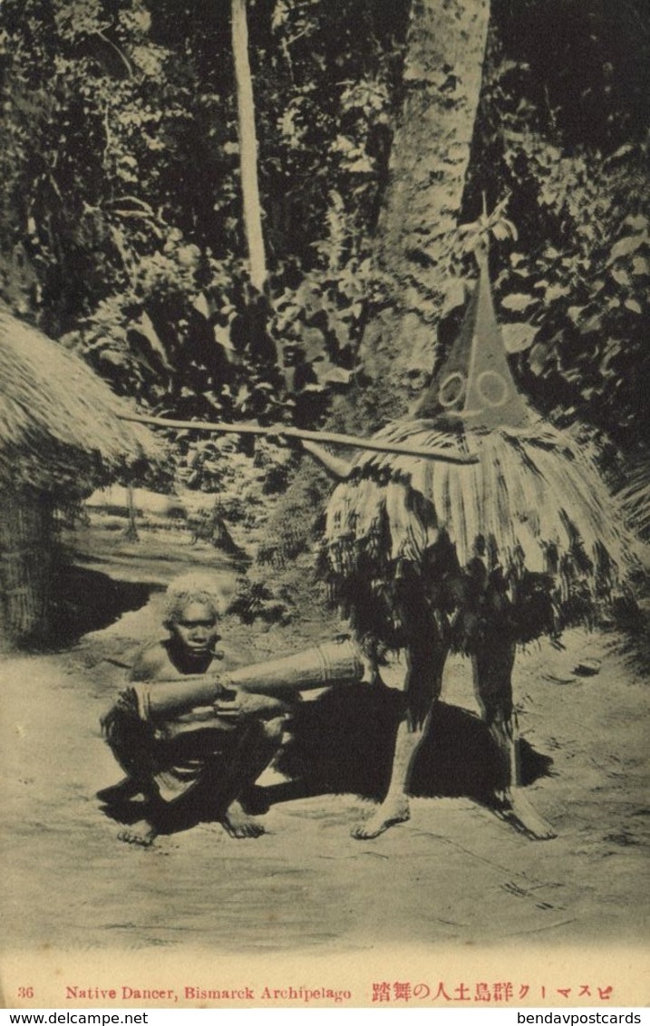 Bismarck Archipelago, PNG, New Britain, Native Papua Dancer (1910s) Postcard - Papua New Guinea