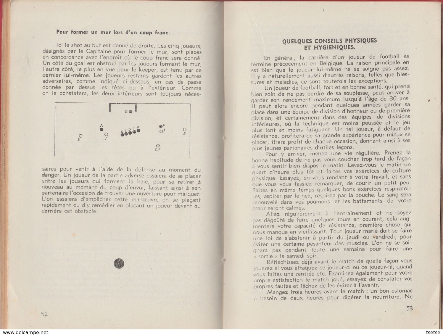 Comment devenir un bon footballeur par Emile Stijnen ... fin des années 40 début des années 50