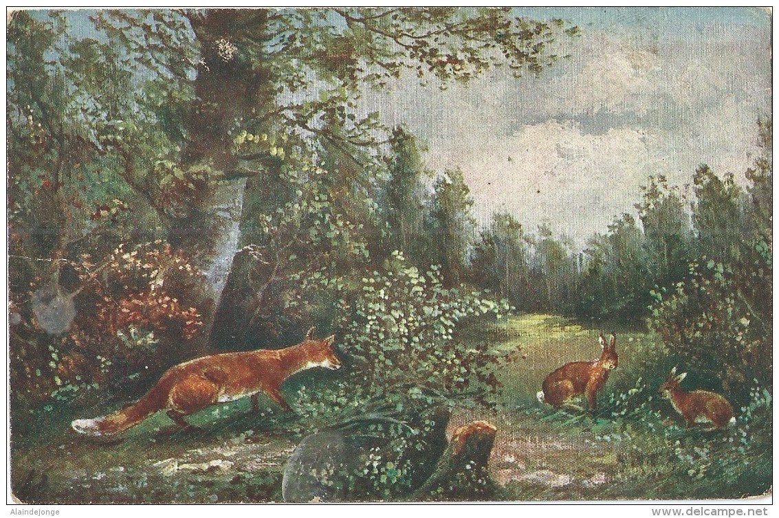 Chien - Hond - Dog - Hünd - Renard - Vos - Fox - Monopol 308/1 - Printed In Austria - Chiens