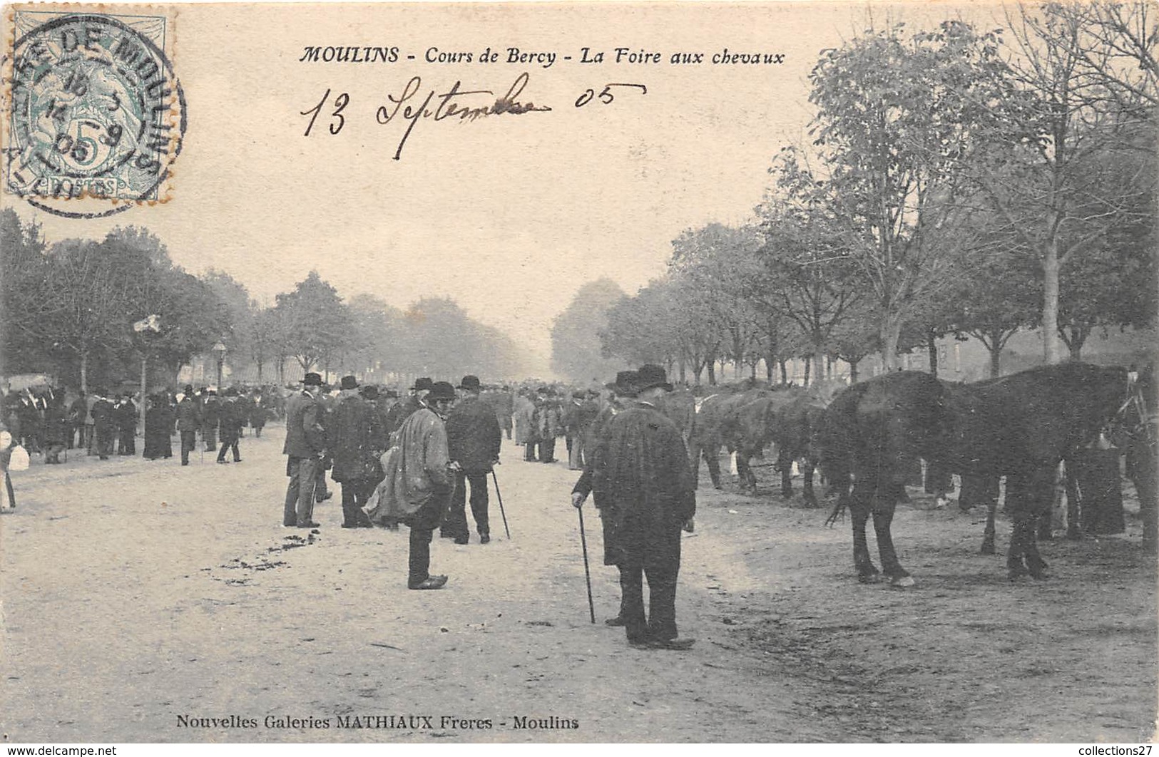 03-MOULINS- COURS DE BERCY- LA FOIRE AUX CHEVAUX - Moulins