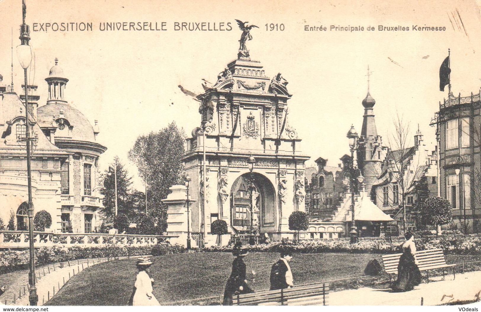 Bruxelles - CPA - Brussel - Exposition 1910 - Entrée Principale De Bruxelles Kermesse - Expositions Universelles