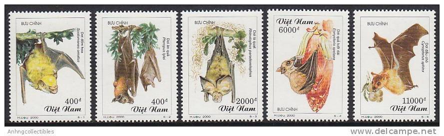 Vietnam Bats Stamp - Rare Mint NH - 2000 - Withdrawn Stamps - Very Rare - Andere & Zonder Classificatie