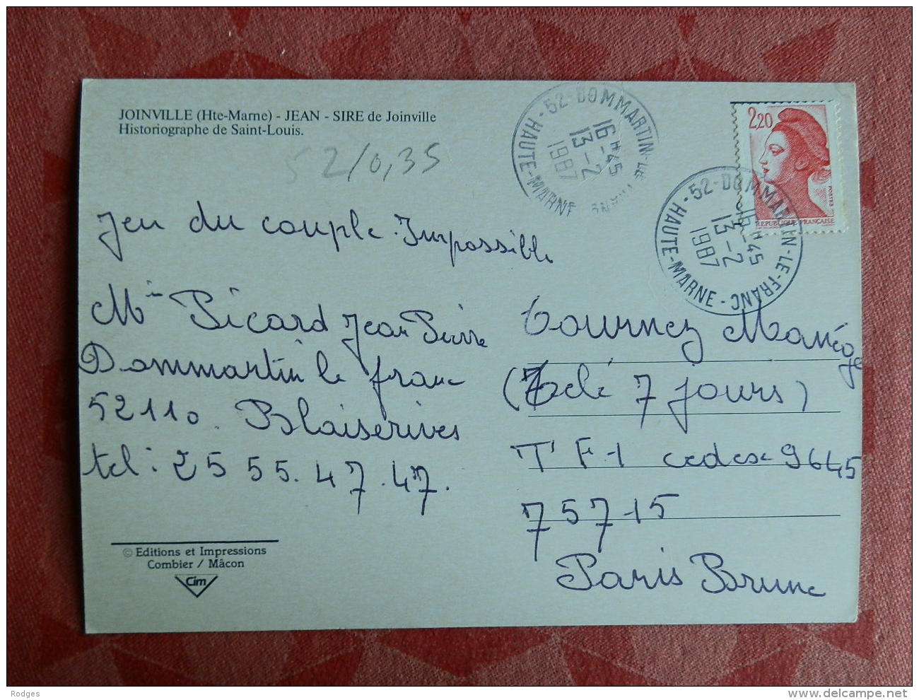 Dep 52 , Cpm  JOINVILLE , Jean Sire De Joinville , Historiographe De Saint Louis  (12.885) - Joinville