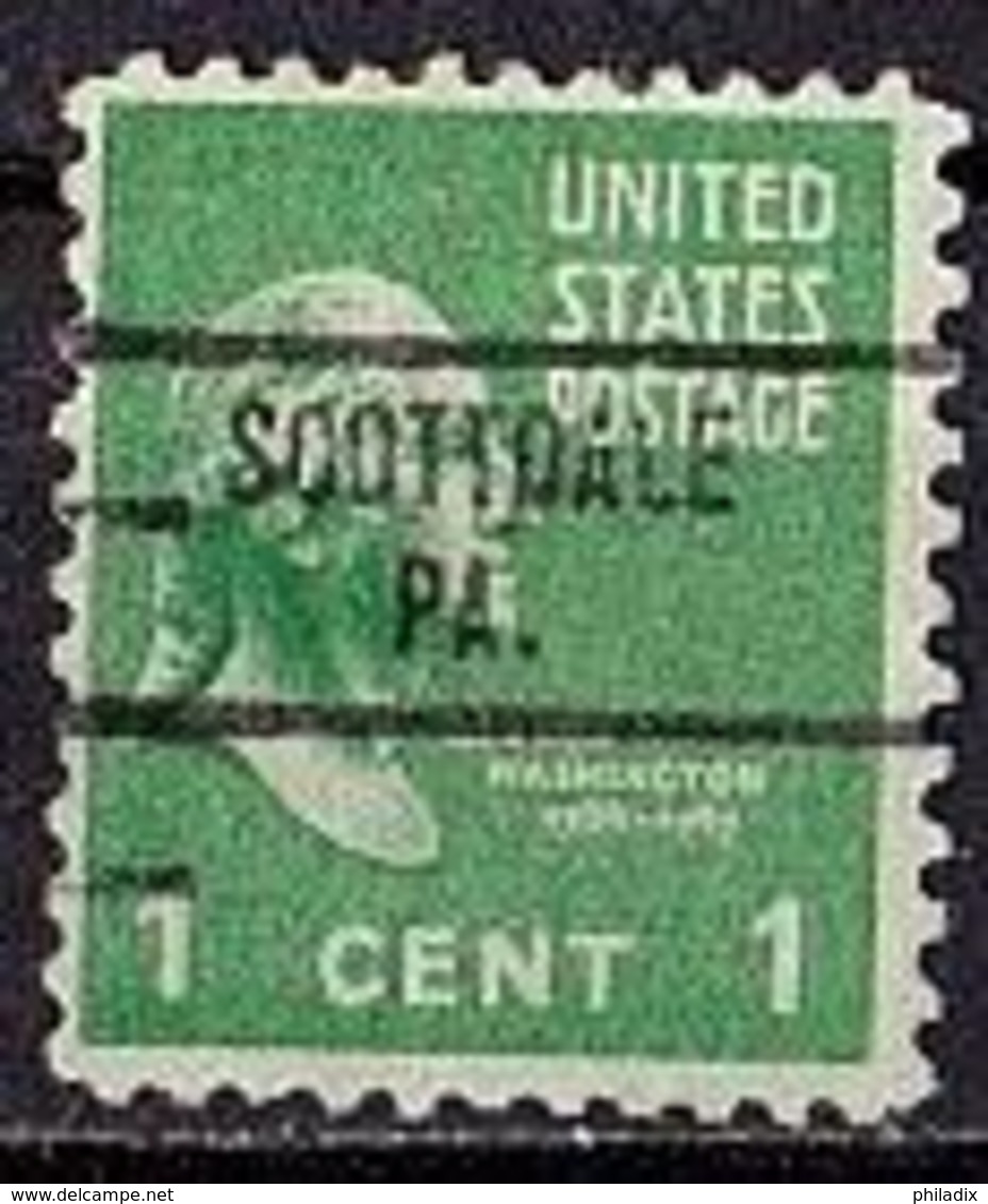 (1) USA SCOTTDALE PA. Precancels/Vorausentwertung (A-5-49) - Vorausentwertungen