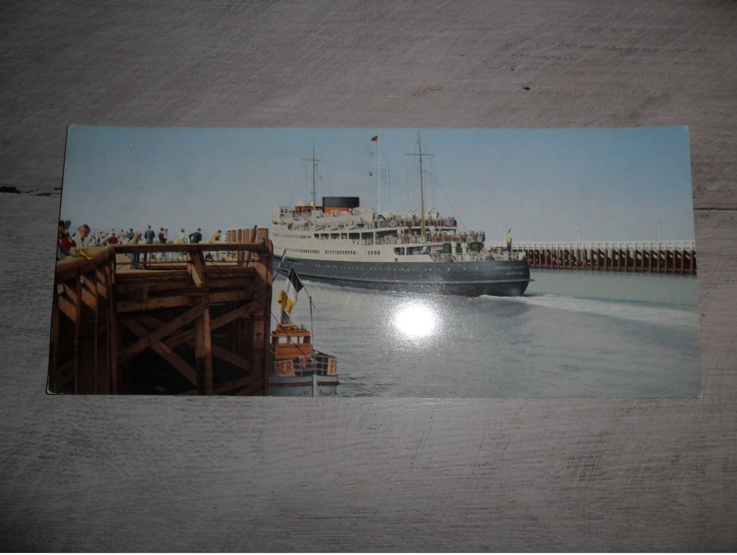 Document ( 368 )  Dubbele Postkaart ( 21 X 9,50 Cm )  Oostende  Ostende   Malle  Mailboot - Oostende