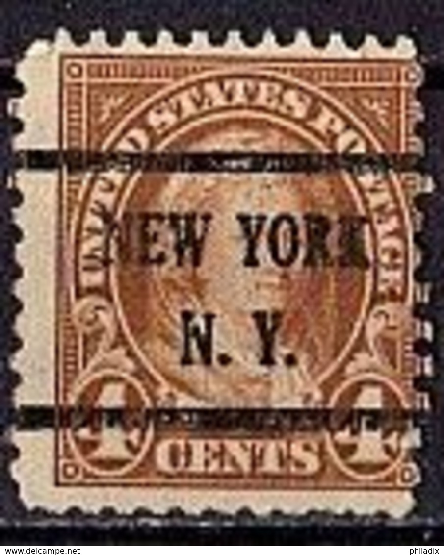 (7) USA NEW YORK N.Y. Precancels/Vorausentwertung (A-5-50) - Vorausentwertungen