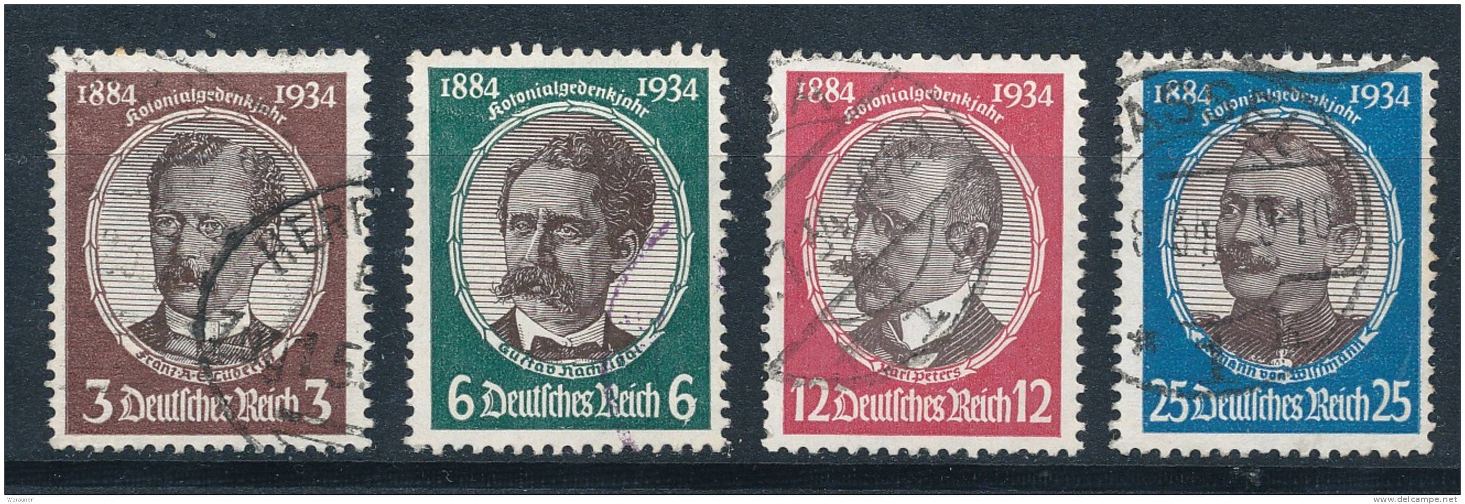 Deutsches Reich 540/43 Gestempelt Mi. 38,- - Used Stamps