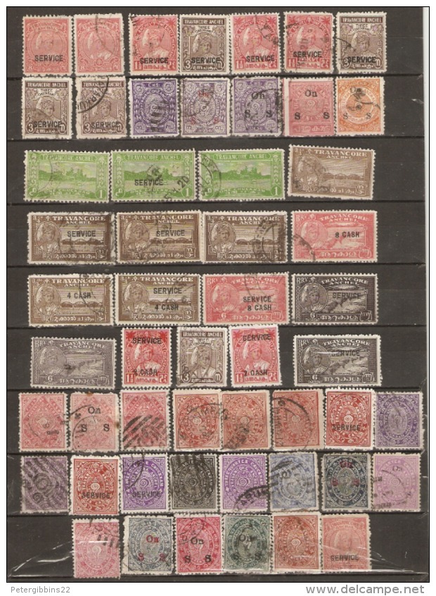 India  Travancore  Anchel  Selection Fine Used As Shown On Scan - Travancore