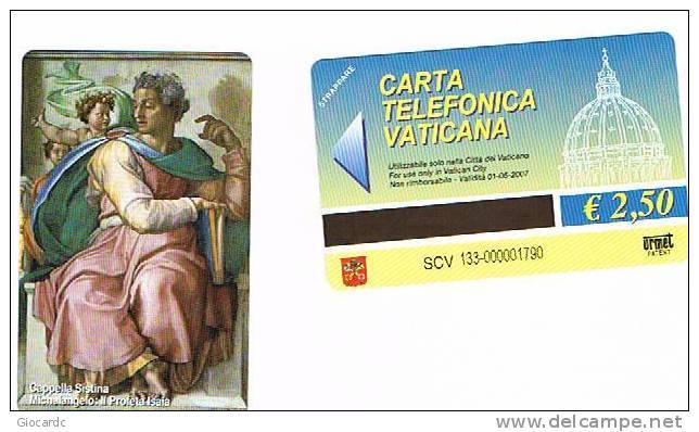 VATICANO-VATICAN-VATICAN CITY  CAT. C&C     6133 - IL PROFETA ISAIA. MICHELANGELO - Painting