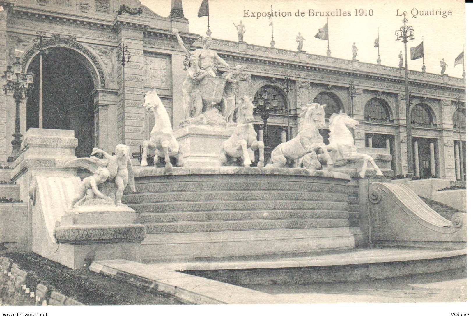 Bruxelles - CPA - Brussel - Exposition 1910 - Le Quadrige - Expositions Universelles