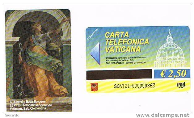VATICANO-VATICAN-VATICAN CITY  CAT. C&C    6121 - LE VIRTU' TEOLOGALI: LA SPERANZA. C.ALBERTI E B.DA BOLOGNA - Vatican