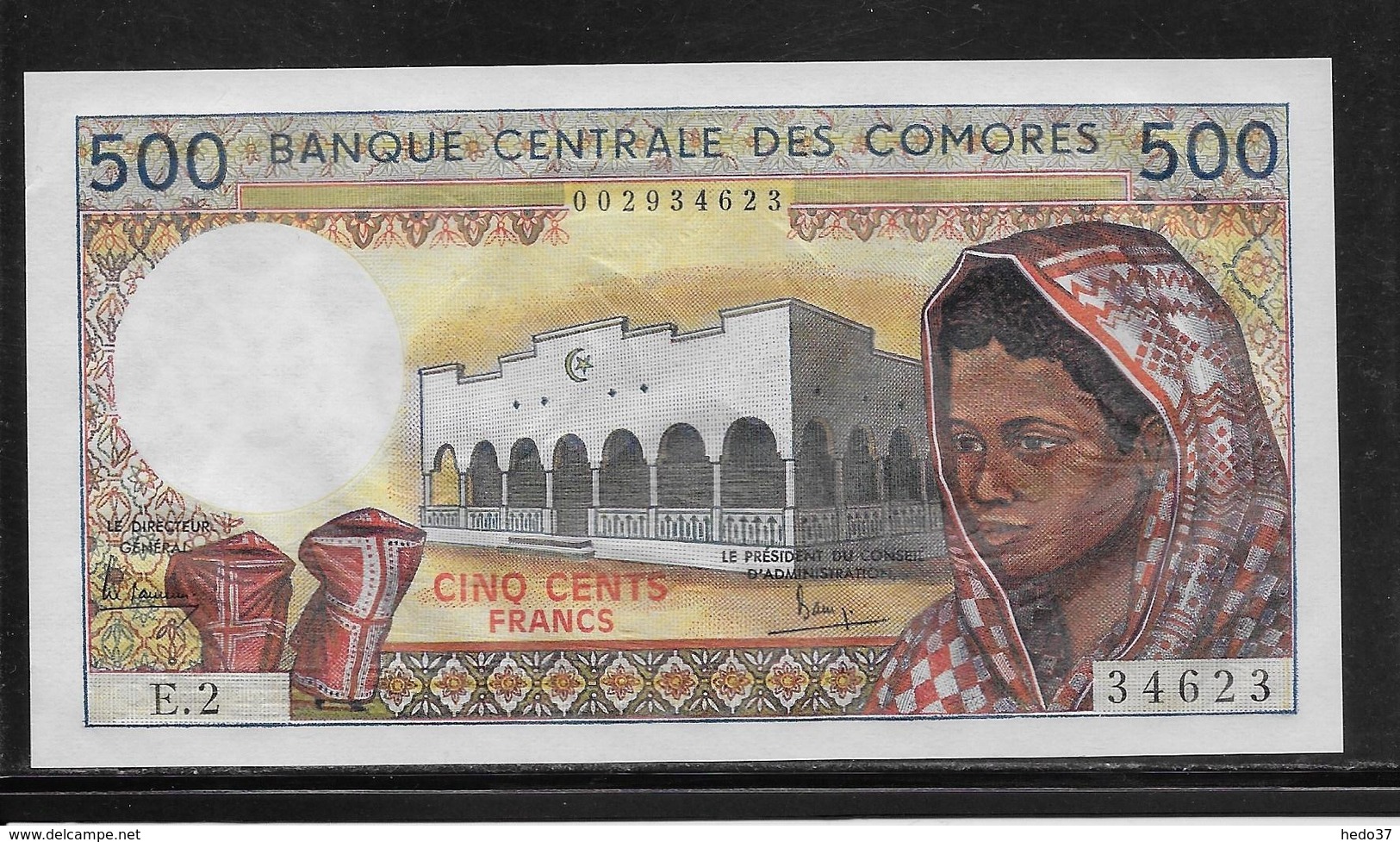 Comores - 500 Francs - Pick N°10a - NEUF - Comores