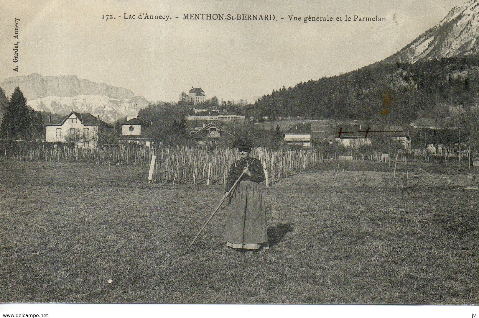 Menthon St Bernard - Vue Générale Et Le Parmelan - Autres & Non Classés