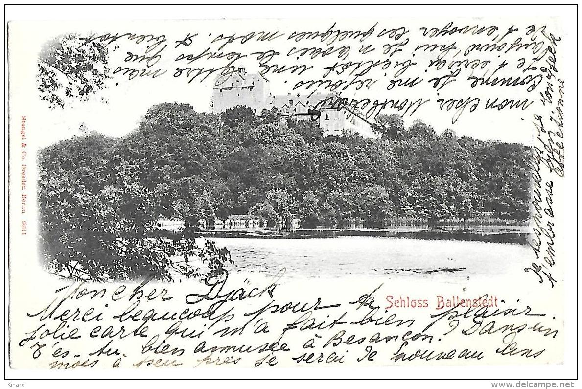 CPA.   ALLEMAGNE...  BALLLENSTEDT.... SCHLOSS...1903..  GUTER ZUSTAND...  SCAN. - Ballenstedt