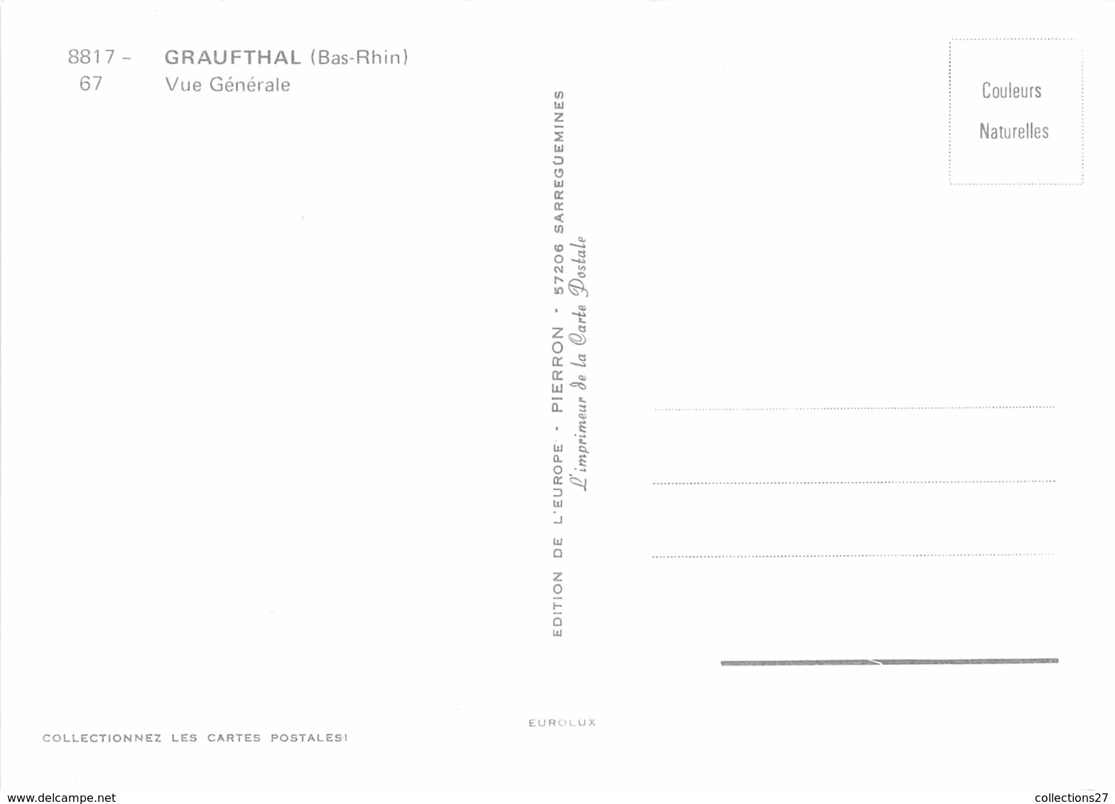 67-GRAUFTHAL- VUE GENERALE - Sonstige & Ohne Zuordnung