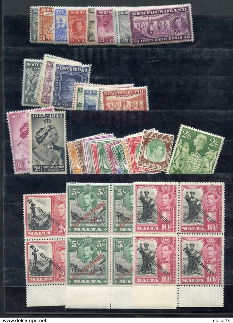 KING GEORGE VI M Or UM Range Incl. Aden 1939 Defin Set UM, Ascension 1938 Defin Set M Incl. P.13 & P.14 Variations Fine  - Sonstige & Ohne Zuordnung