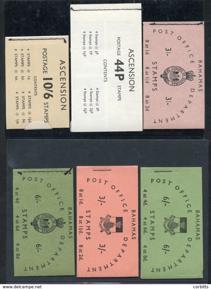 BOOKLETS - ASCENSION 1963 10/6d (SG.B1) & 1971 44p (SG.2a), BAHAMAS 1961 3s & 6s (SG.B2/3), 1965 3s & 6s (SG.B4/5), All  - Other & Unclassified
