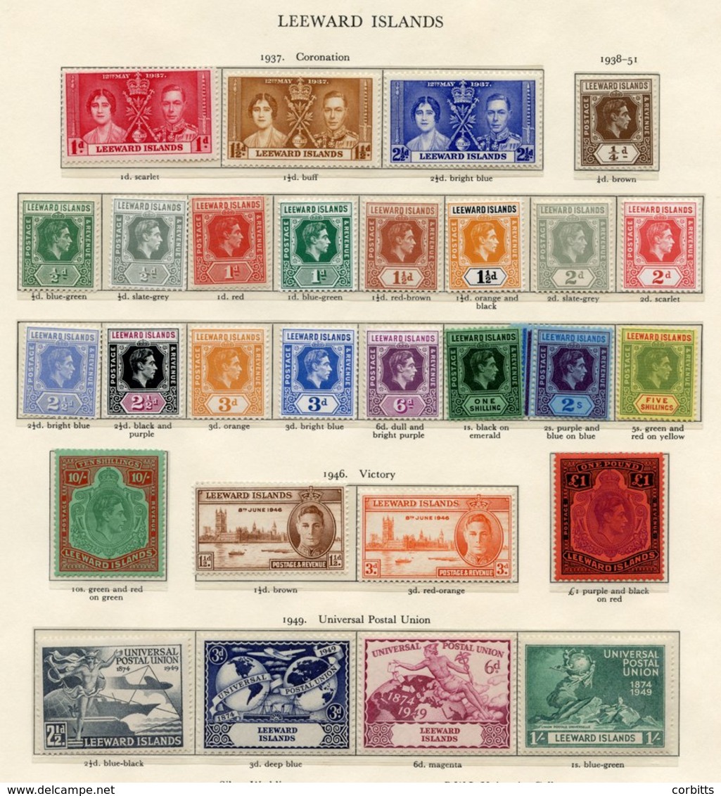 JAMAICA 1937-48 UM Incl. 1938 Set, 1949 UPU & 1948 Wedding. LEEWARD ISLANDS 1937 Coronation, 1938 Defin Set (gum Disturb - Other & Unclassified