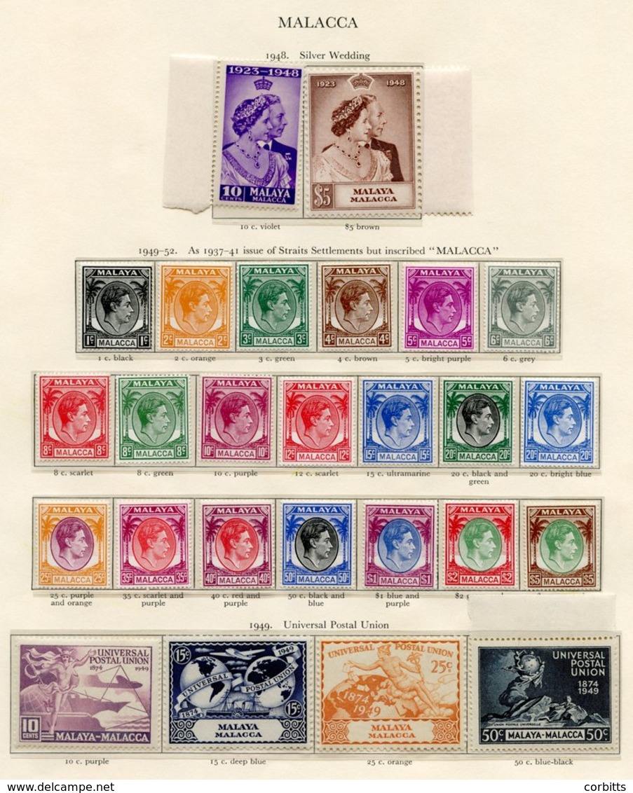 MALACCA 1948 Wedding, 1949-52 Set, 1949 UPU. NEGRI SEMBILAN 1949-52 Set, 1949 UPU, PAHANG 1949 UPU Set. PENANG 1948 Wedd - Altri & Non Classificati