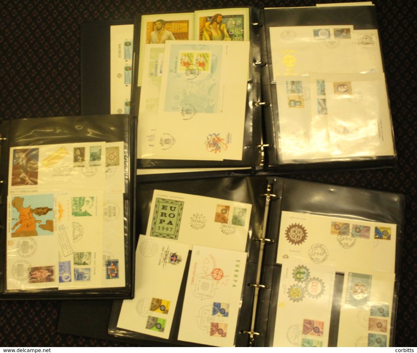 Europa Collection Of 450 All Different FDC's - 1960's, 70's & 80's Incl. M/Sheets & Sheetlets Neatly Presented In Three  - Autres & Non Classés