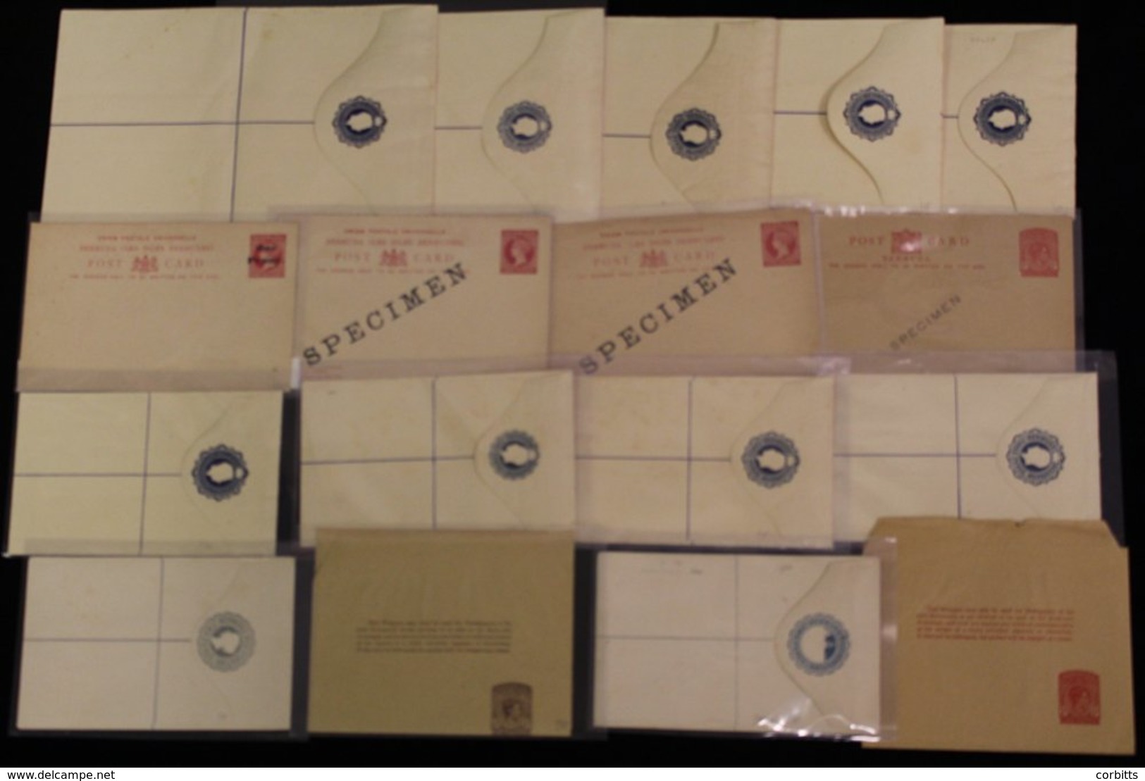 QV-QEII Fine Range Of Unused Postal Stationery Incl. Reg Envelopes (11) & SPECIMEN Ovpts (5), All Different, Useful Asso - Autres & Non Classés