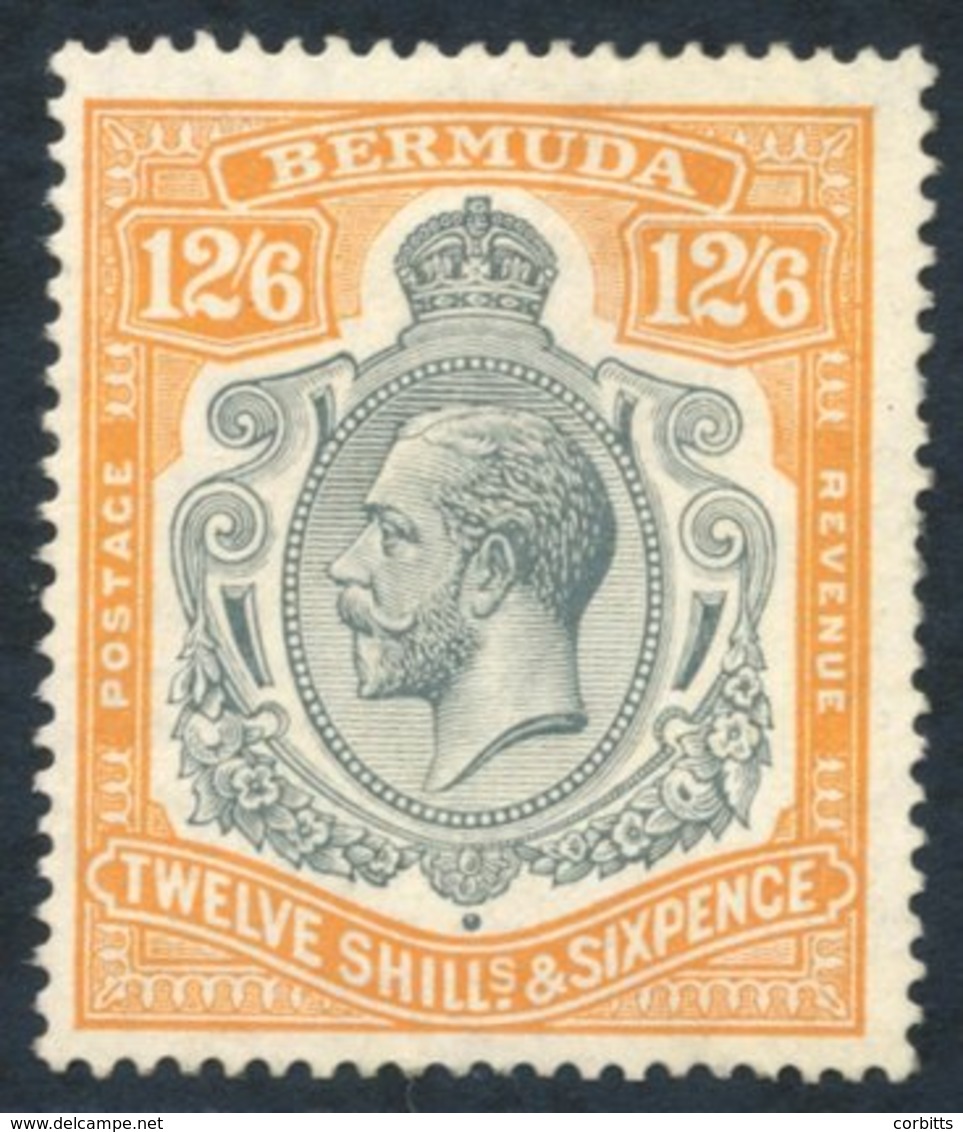 1924-32 MSCA 12/6d Grey & Orange M, A Few Short Perfs At Right, SG.93. Cat. £250 - Autres & Non Classés