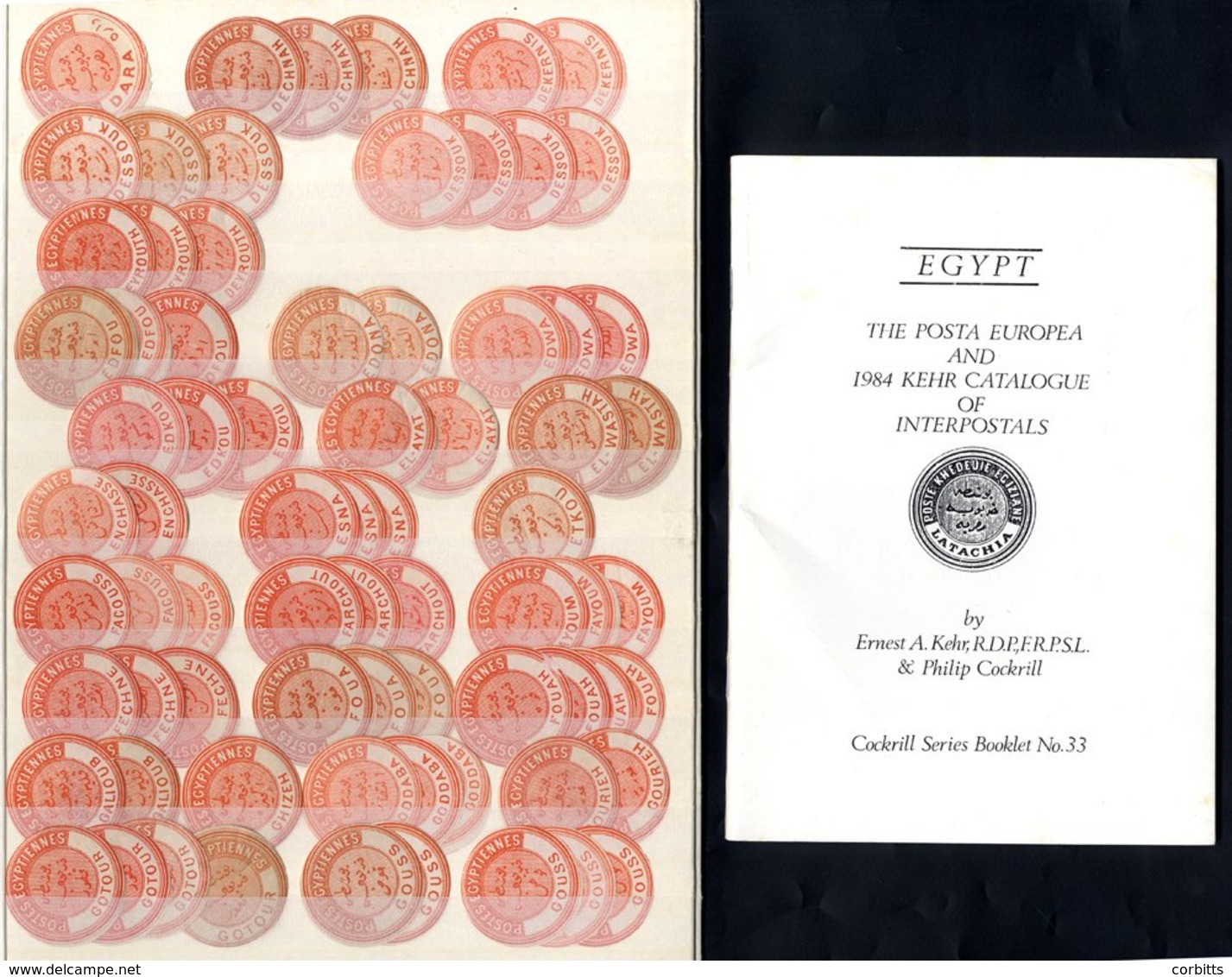 POSTAL SEALS Collection Of The Orange Later Types With About 240 Examples Incl. Duplication Of Most & Includes Some Suda - Altri & Non Classificati