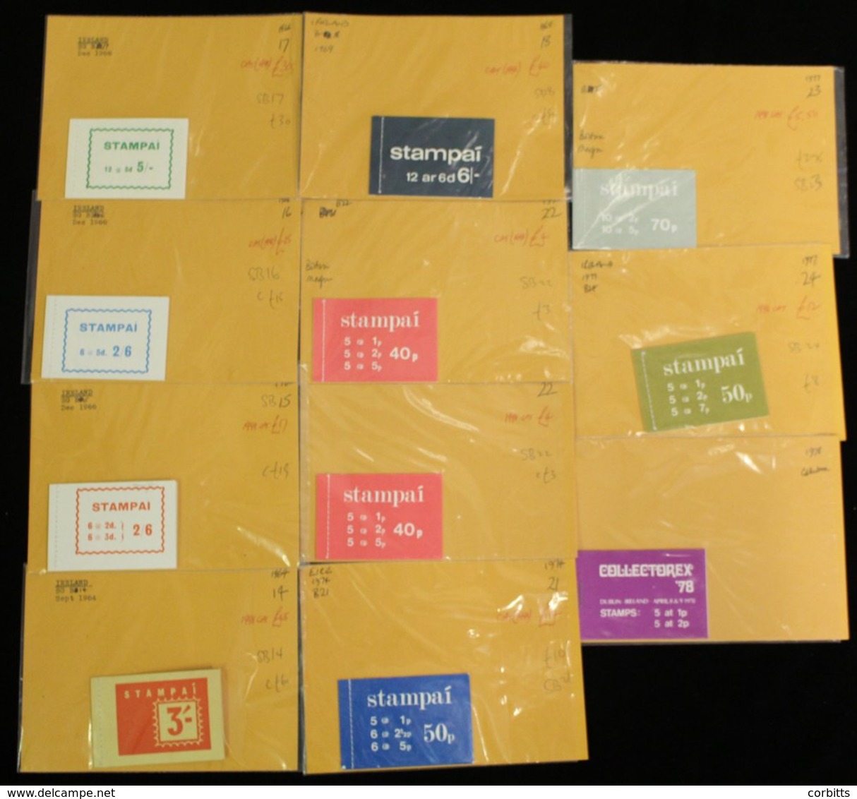 BOOKLETS 1964-77 Ten Different Comprising SG.SB14-SB18, SB22 (2), SB.23/4, All Are VF. Cat. £200+ Also Collectorex '78'  - Altri & Non Classificati