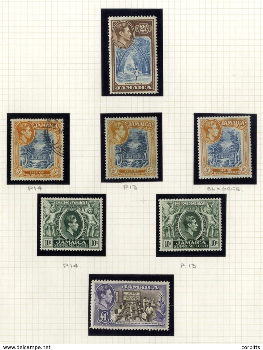 1937-52 KGVI Chiefly M Collection On Leaves Incl. 1938 Defin Set Incl. Some Perf Variations M, 1945 New Constitution Set - Altri & Non Classificati