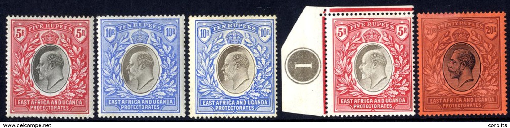 1903-22 M Collection On Leaves Incl. 1903-04 ½a To 10r (less 3r), 1904-07 ½a To 10r, 3r & 5r With Plate Number In Margin - Altri & Non Classificati