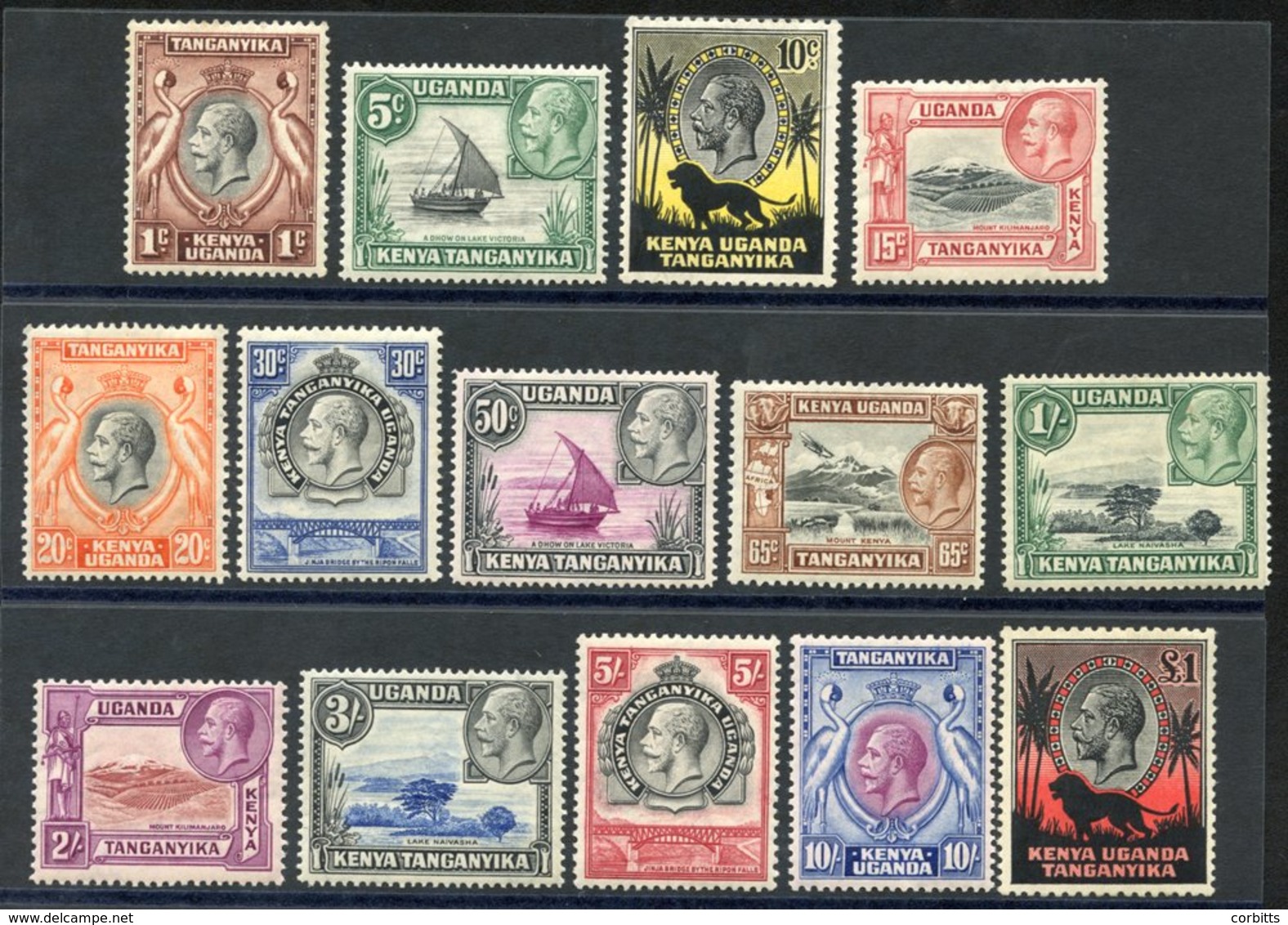 1935 Pictorial Defin Set, M (10c Thinned), SG.110/123. (14) Cat. £475 - Altri & Non Classificati