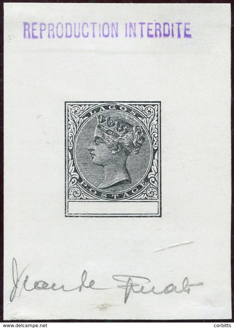 SPERATI FORGERIES -1886 Master Die Proof With Blank Value Tablet With 'REPRODUCTION INTERDITE' H/stamp In Violet At Top  - Altri & Non Classificati