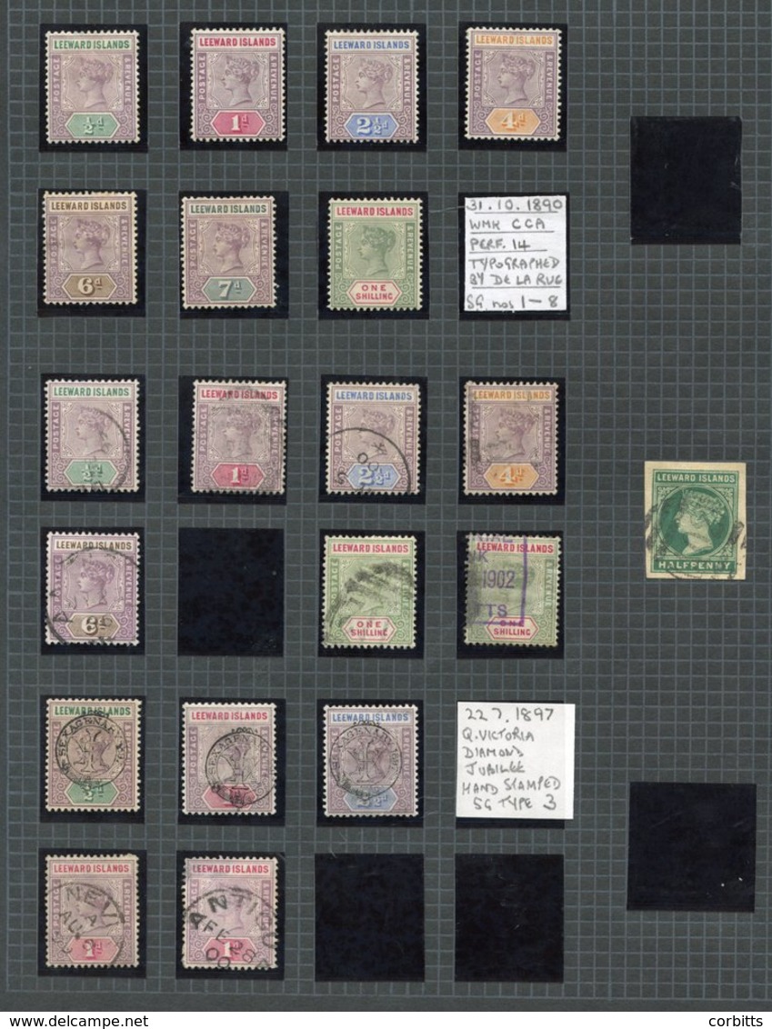 1890-1954 M & U Collection On Leaves Incl. QV Vals To 1s M & U, 1902 To 5s M, Later Incl. KGVI £1 M & 1954 Set M Or UM E - Altri & Non Classificati