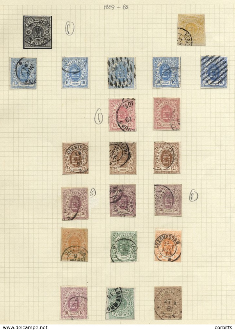 1859-63 Imperf 2c, 4c, 10c (5), 12½c (2), 25c (3), 30c, 37½c & 40c (2) All U, Also Imperf 4c Green, 10c Mauve & Another  - Altri & Non Classificati