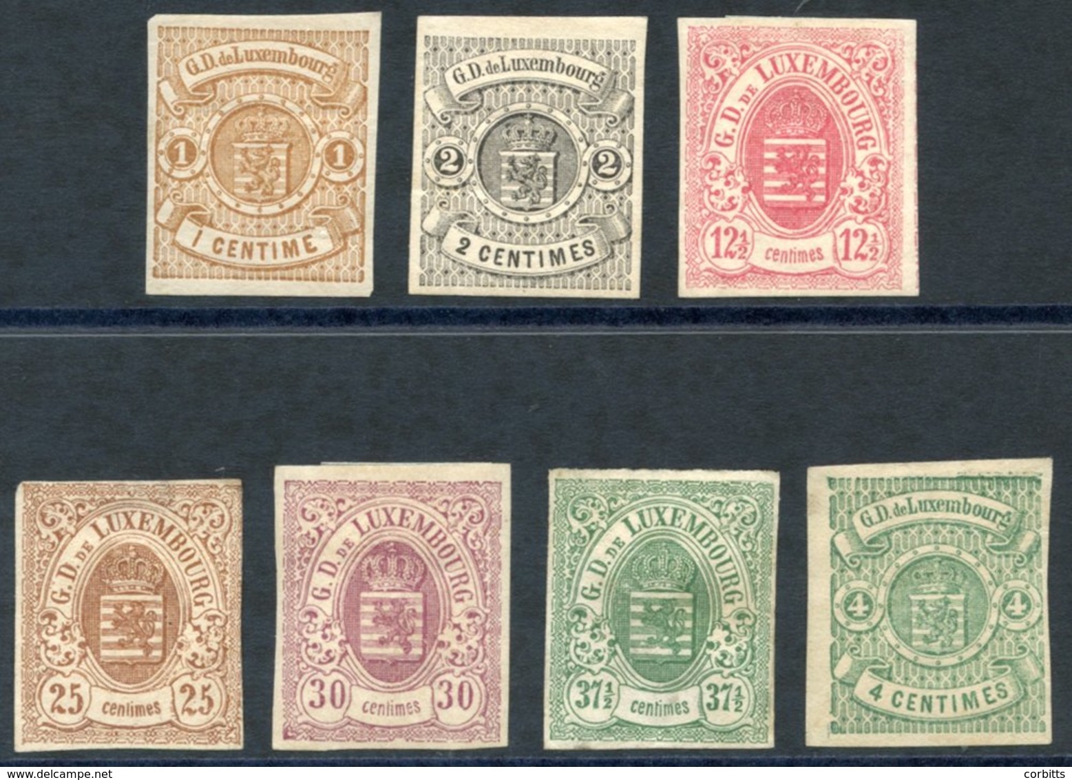 1859-63 Imperfs 1c, 2c, 12½c, All Good Four Margins M Or Part O.g, 25c Close Cut At Top Unused, 30c, 37½c M Or Part O.g  - Altri & Non Classificati