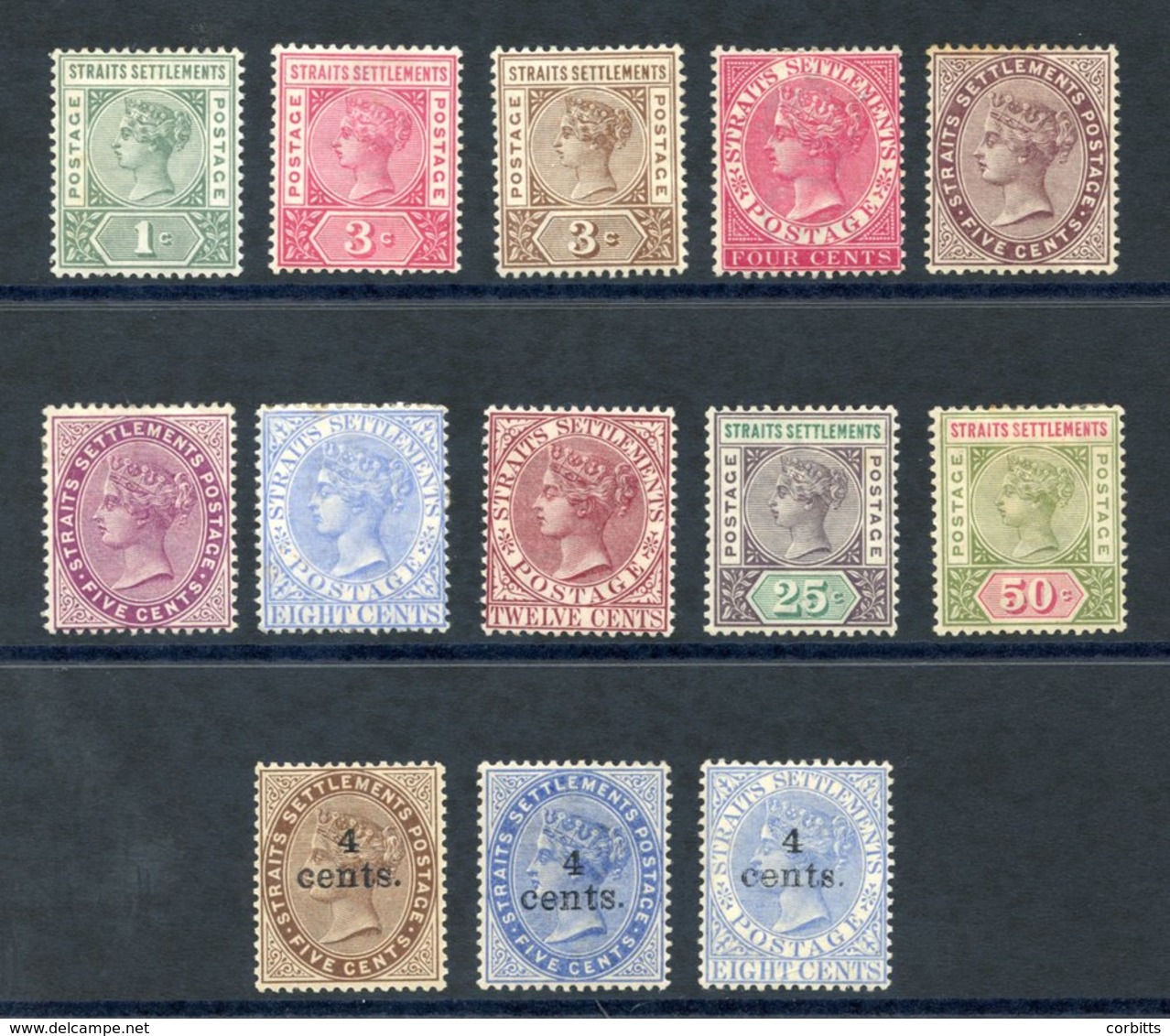 1892-99 CCA Set Up 50c M Or Part O.g (8c Fault), SG.95/104, Also 1898 Surcharge Set M, SG.106/8. (13) Cat. £200+ - Altri & Non Classificati