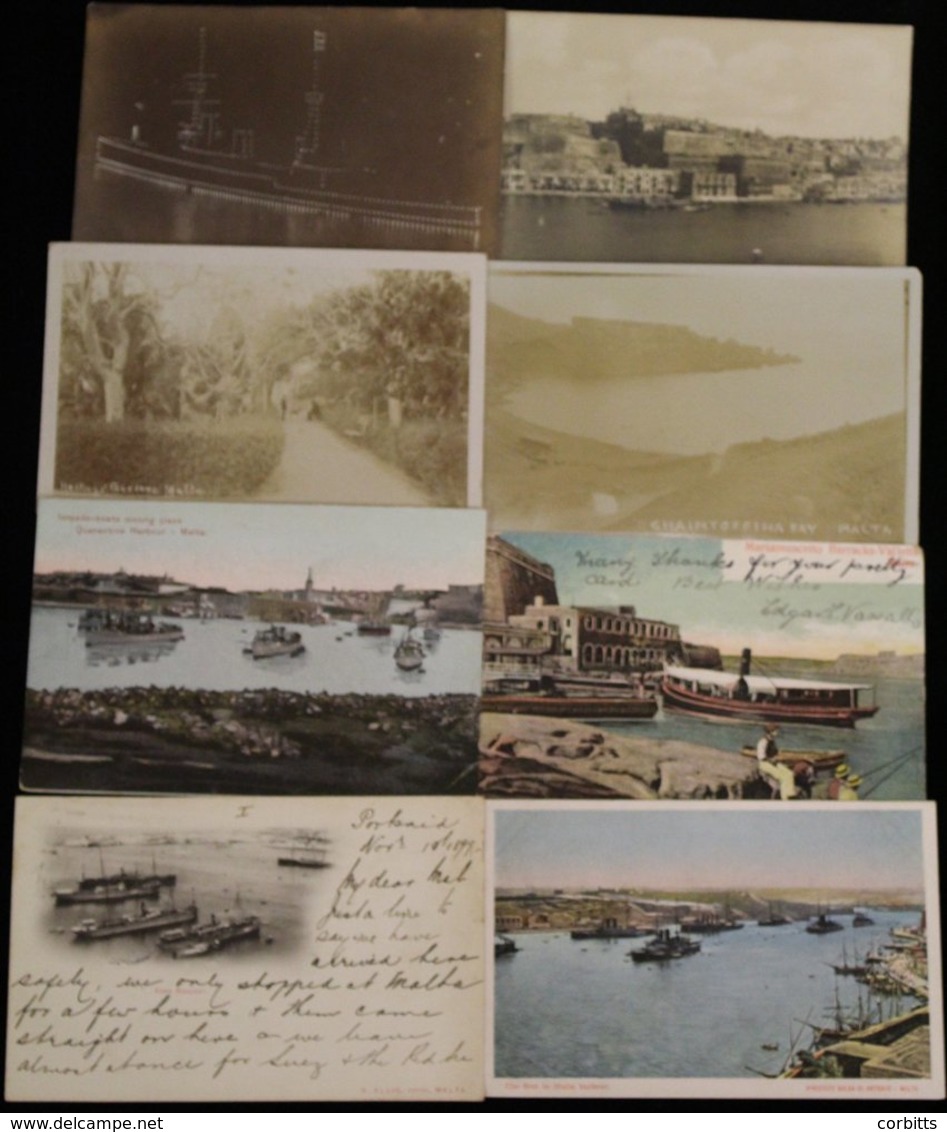 1900-30's Range Of Mainly Unused PPC's (32) Incl. Quarantine Harbour, The Fleet In Malta Harbour, Sliema Landing Place,  - Altri & Non Classificati