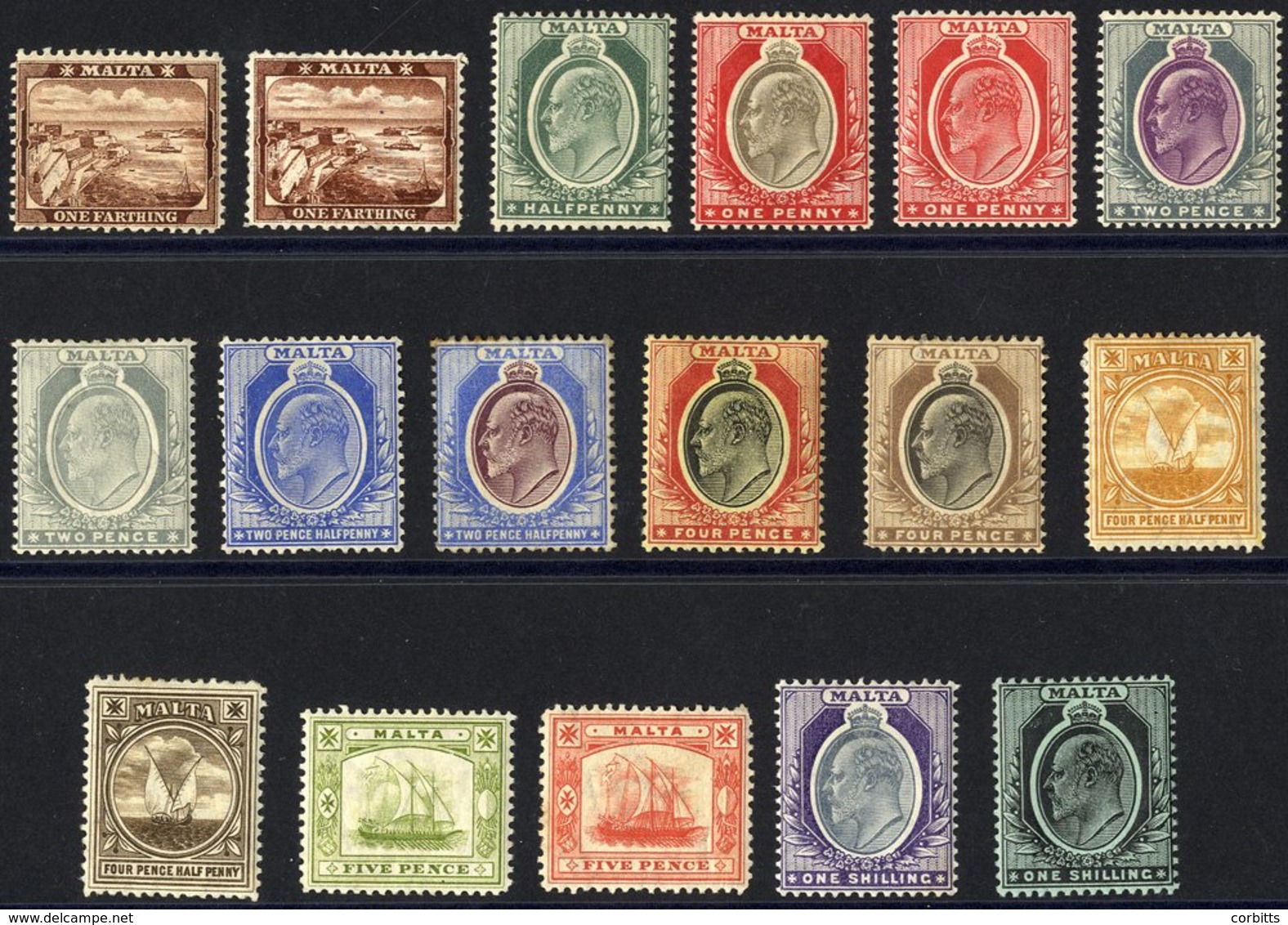 1904-14 MCCA Set To 1s (both) M (4d Fault & Odd Tone Noted), SG.45/62. (17) Cat. £250 - Altri & Non Classificati