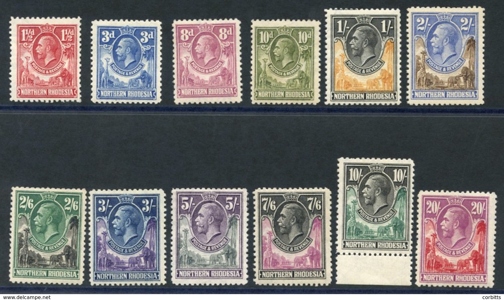 1925 Defin Set (excl. ½d, 1d, 2d & 6d), Some Gum Toning Is Present, From SG.3/17. (12) Cat. £800 - Altri & Non Classificati