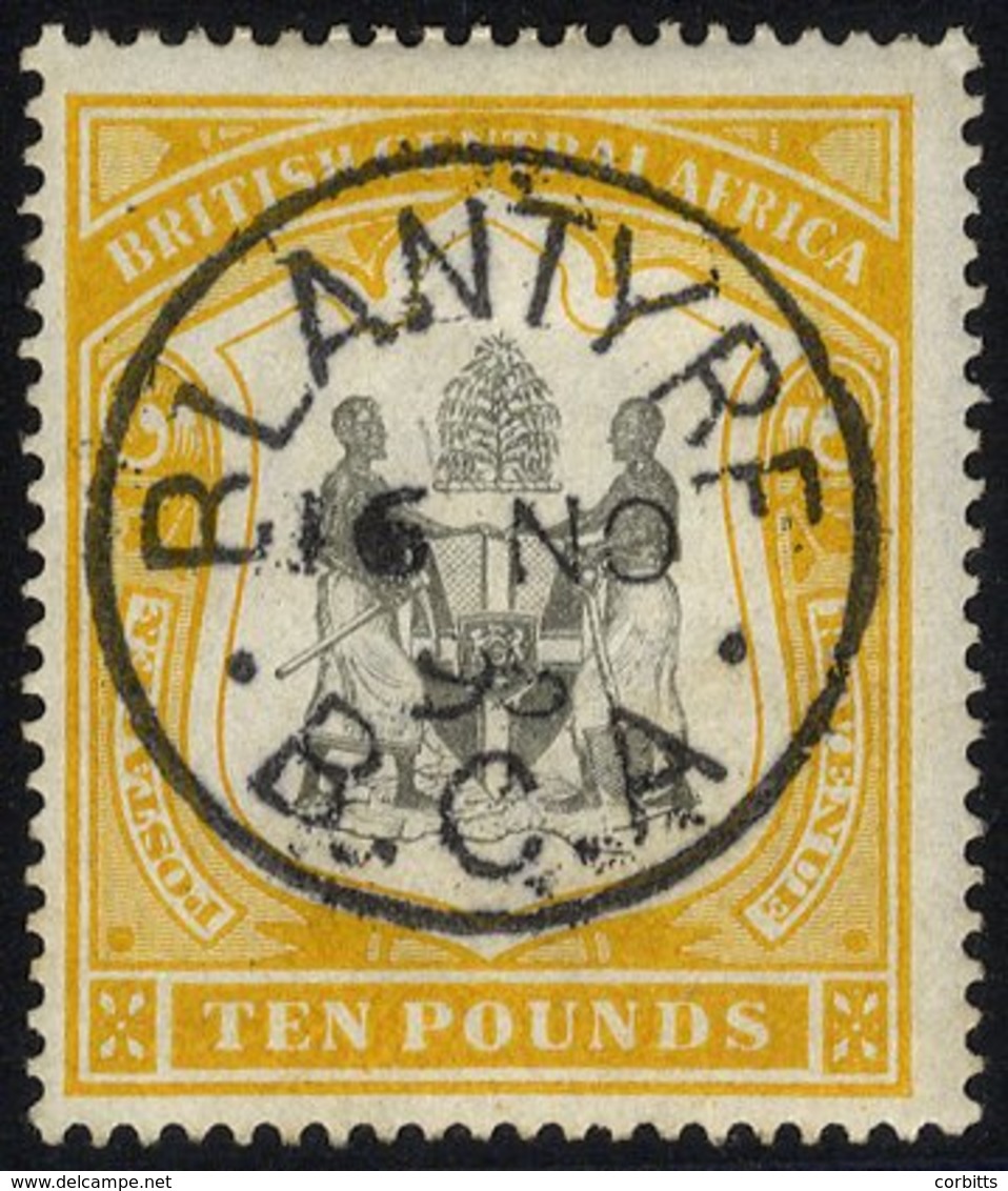 B.C.A 1897 CCC £10 Black & Yellow Arms With A Superb Blantyre 16.NOV.98 C.d.s. (1) - Altri & Non Classificati