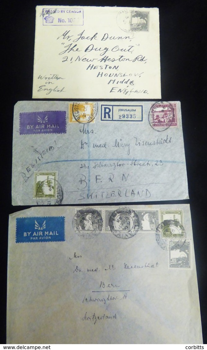 1930's-40's Small Group Of Covers (12) Mainly To England But Also Incl. South Africa & Switzerland. Mixed Condition. - Altri & Non Classificati