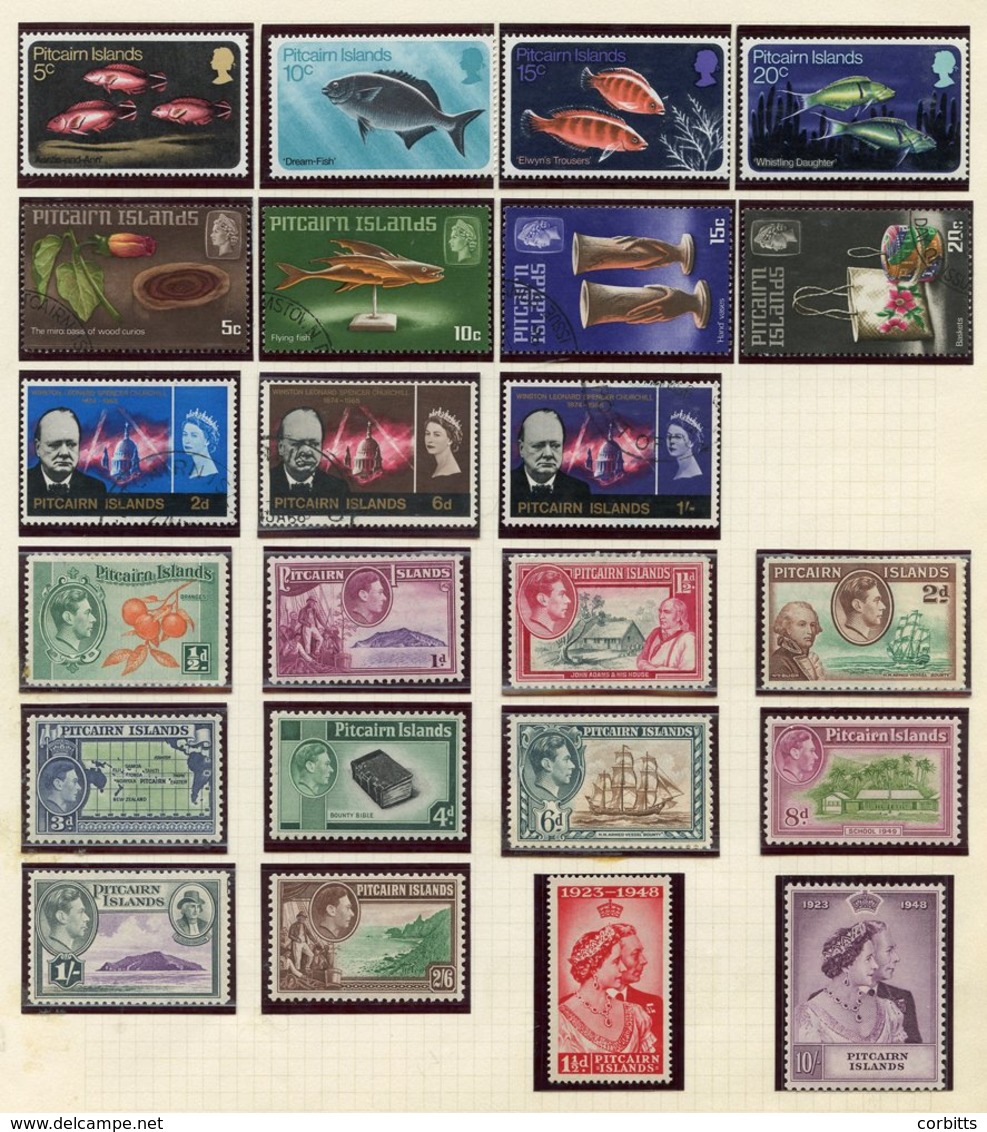 Collection On Leaves With 1940 Full Set M, 1948 Wedding UM, 1957 To 2/6d M, 1949 UPU, 1965 ITU Etc. M, 1967 To $1 M, 196 - Altri & Non Classificati