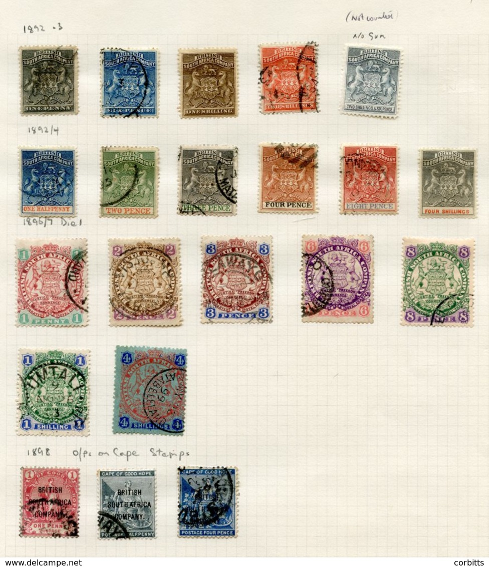 1892-1978 Chiefly U Collection On Leaves Incl. 1892 ½d, 6d U, 1s M, 2s U, 1892-94 Vals To 8d U, 4s M, 1896-96 Vals To 4s - Altri & Non Classificati