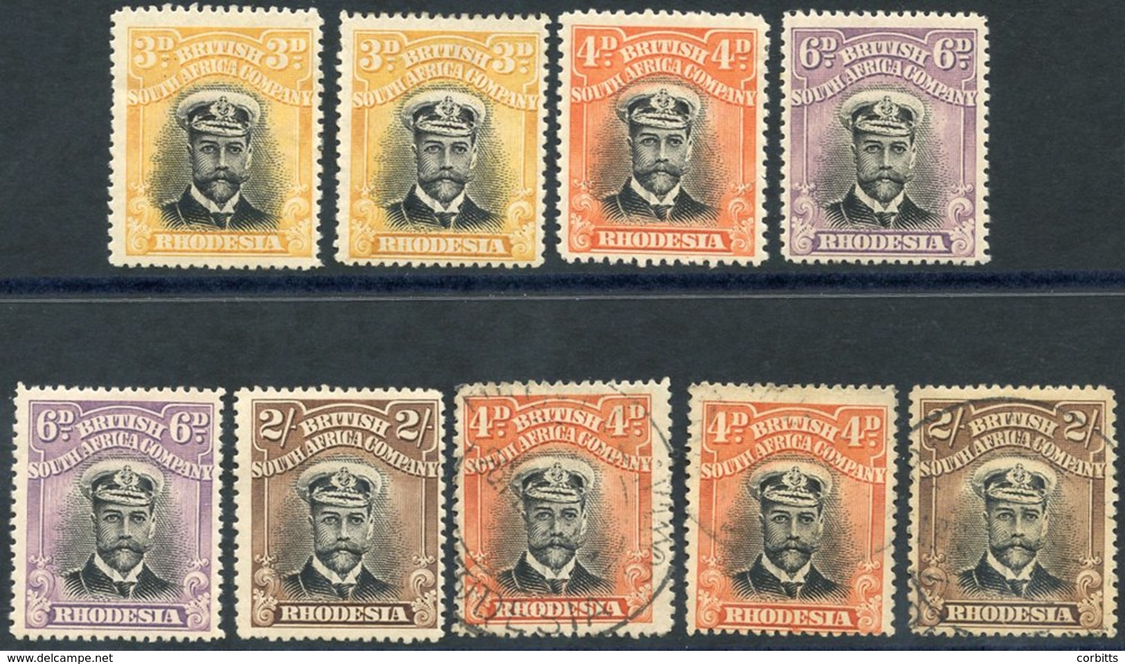 1913-22 Admirals Die I Perf 15, Vals As Follows: 3d (2), 4d, 6d (2) & 2s, All M, Plus 4d (2) & 2s U. Cat. £350. (9) - Altri & Non Classificati