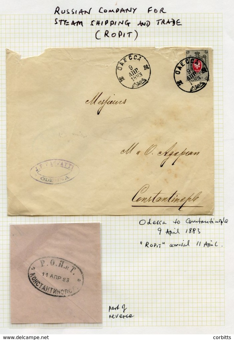 1849-1915 Collection Of Odessa Postal History With 1849 Cover To France With 'Aus Russland' In Black, 1855 Cover With Bo - Altri & Non Classificati