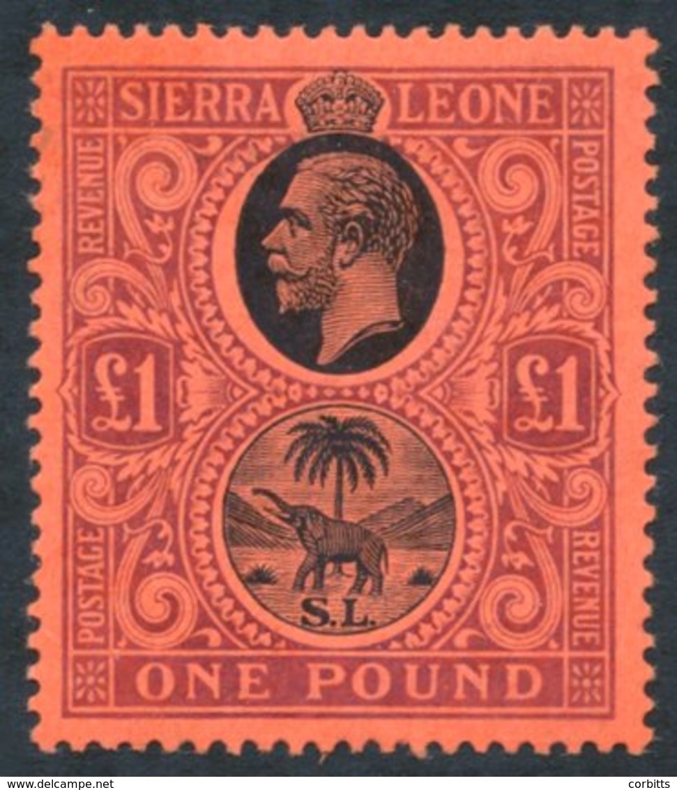 1912-21 MCCA £1 Black & Purple/red, Fresh M, SG.128. (1) Cat. £250 - Altri & Non Classificati