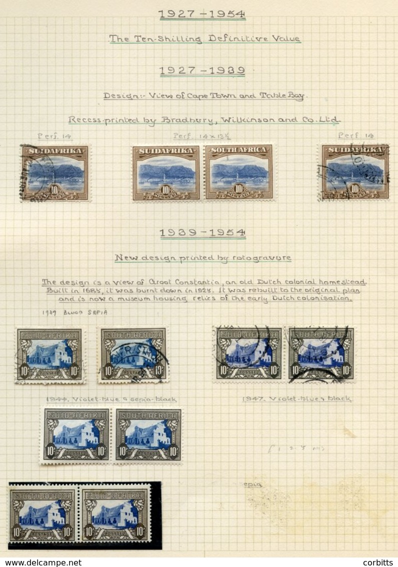 1927-54 Pictorial Defins Specialised Collection Of Mainly M Horizontal Pairs (a Few Vertical & U Pairs) Written Up On Le - Altri & Non Classificati