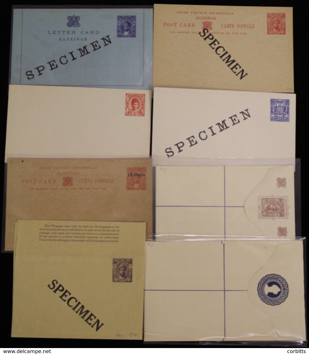 POSTAL STATIONERY Early Range Of Fine Unused Items Incl. SPECIMEN Ovpts (5). Scarce Group. - Andere & Zonder Classificatie